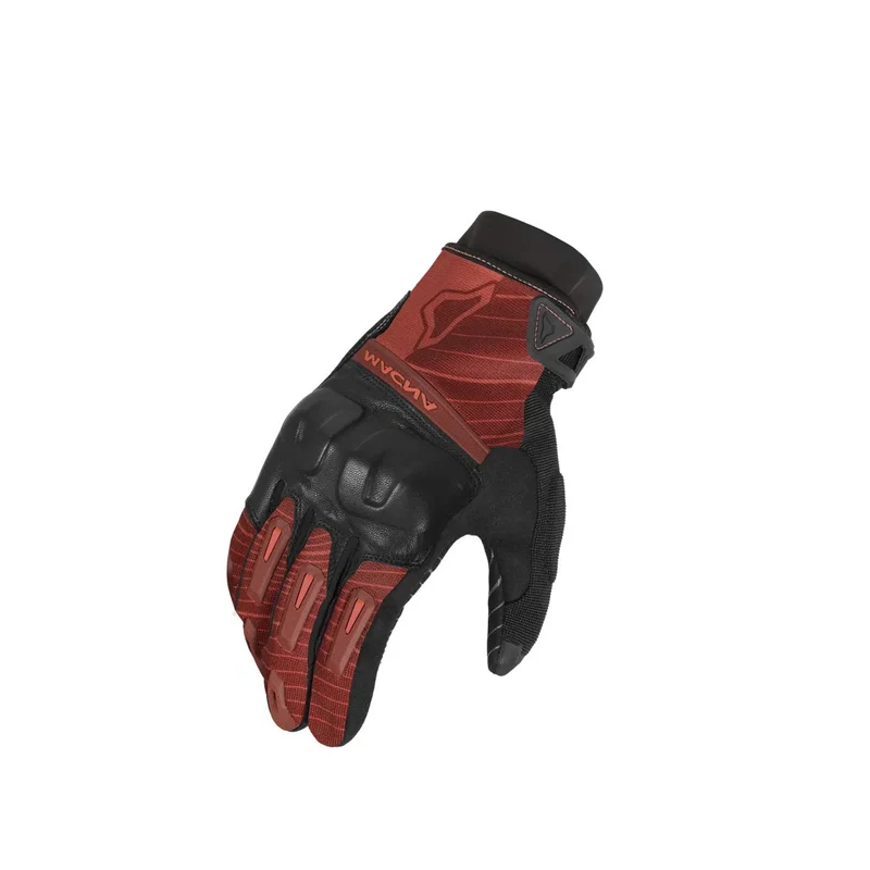 MACNA ATTILA RTX HOMBRES GUANTES MOTO IMPERMEABLE NEGRO BURDEOS