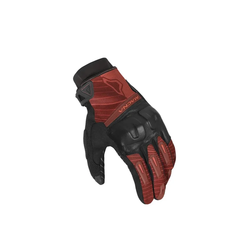 MACNA ATTILA RTX HOMBRES GUANTES MOTO IMPERMEABLE NEGRO BURDEOS