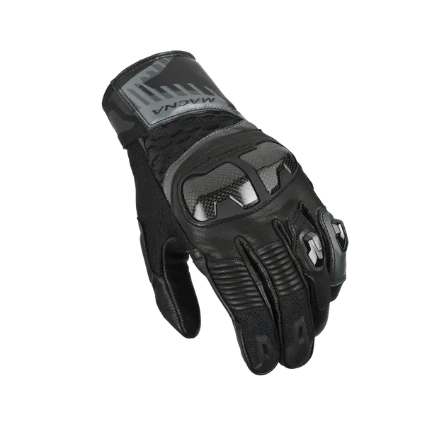 MACNA CHIZU Moto Cuero Guantes Negro