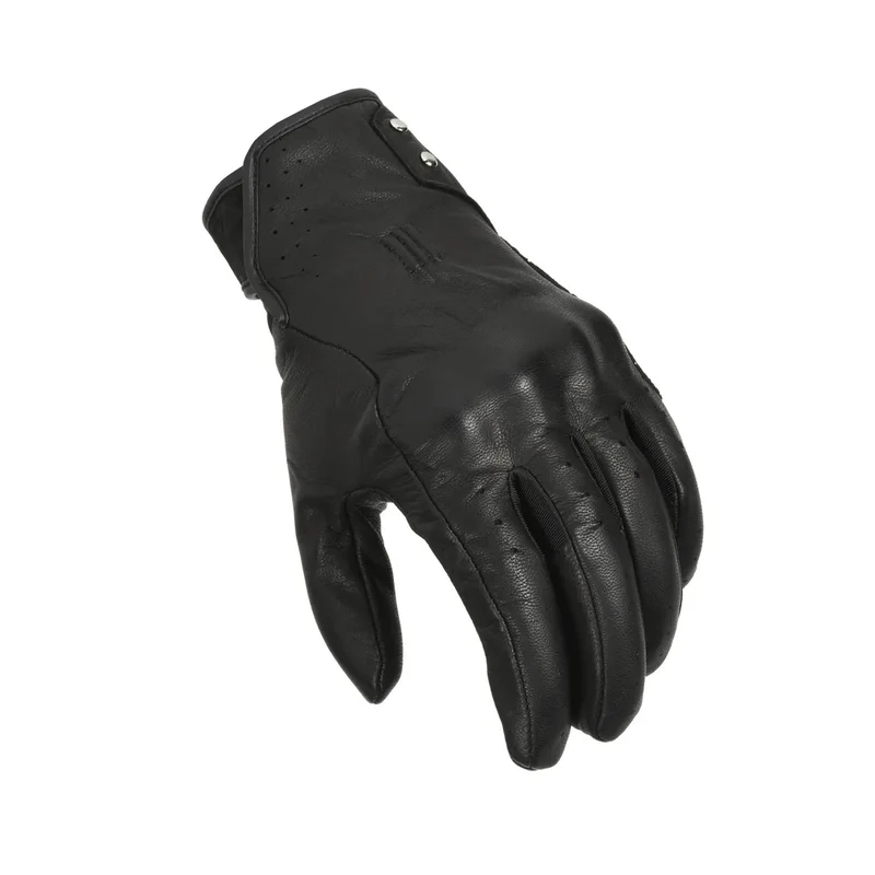 MACNA ROGUE MUJERES CUERO PERFORADO GUANTES MOTO NEGRO