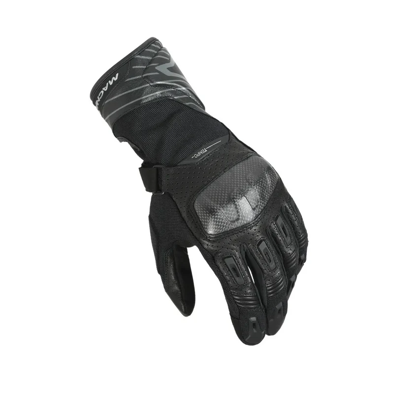 MACNA TEMPO HOMBRES GUANTES MOTO PERFORADO NEGRO