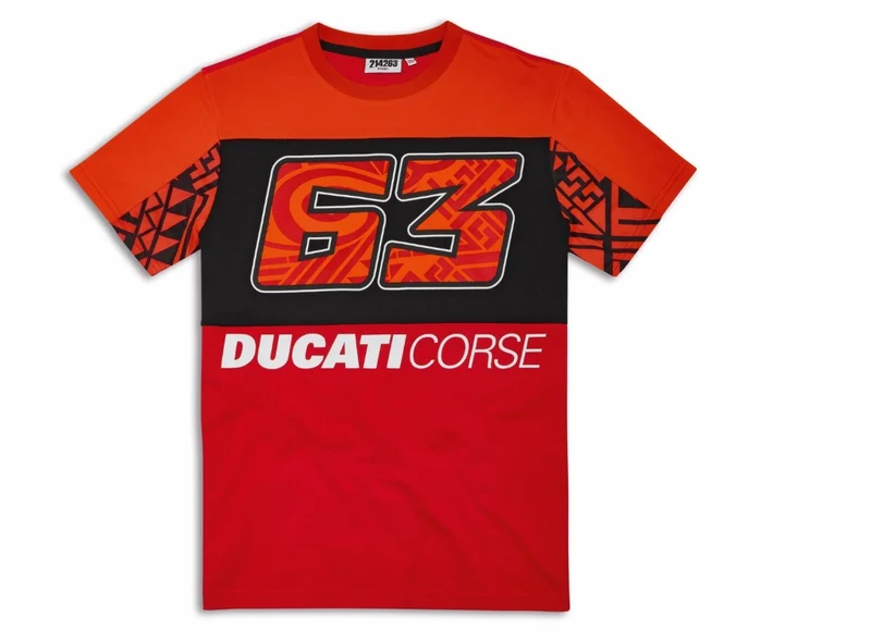 DUCATI CAMISETA BAGNAIA DUAL HOMBRE ROJA