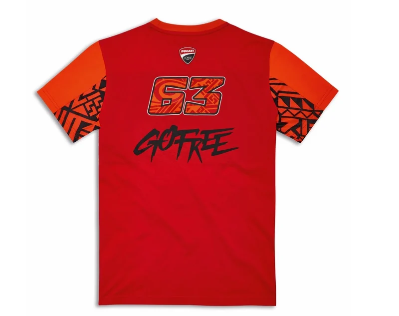 DUCATI CAMISETA BAGNAIA DUAL HOMBRE ROJA