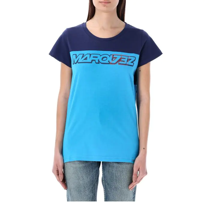 ALEX MARQUEZ GUN MUJER CAMISETA AZUL CLARO