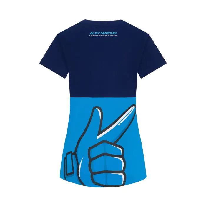 ALEX MARQUEZ GUN MUJER CAMISETA AZUL CLARO