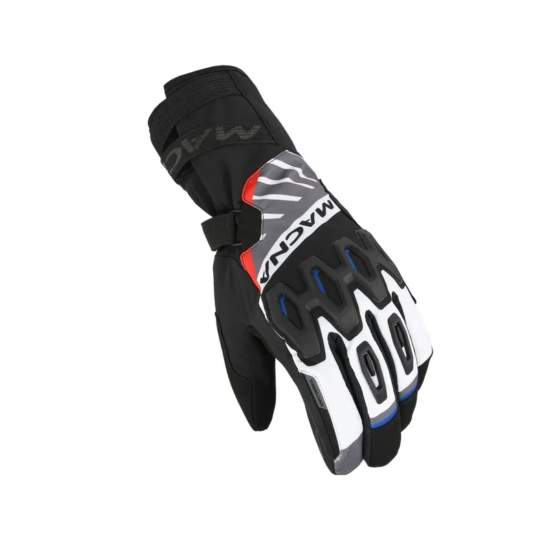 MACNA TYRIAN RTX HOMBRES GUANTES MOTO IMPERMEABLE GRIS NEGRO ROJO
