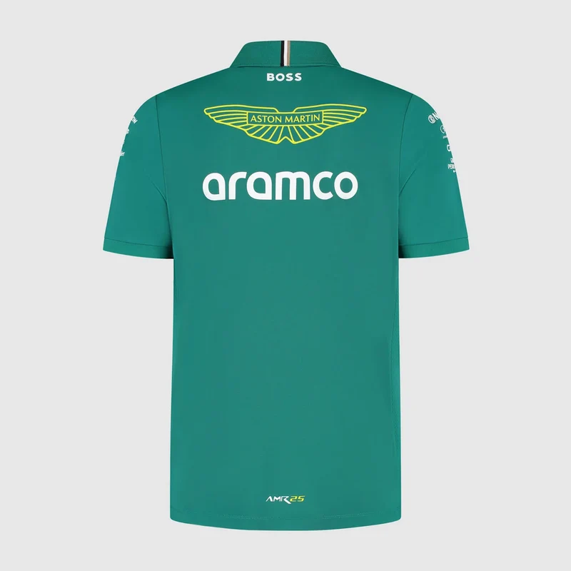 ASTON MARTIN F1 Hombres Team 2025 Camiseta Polo Verde