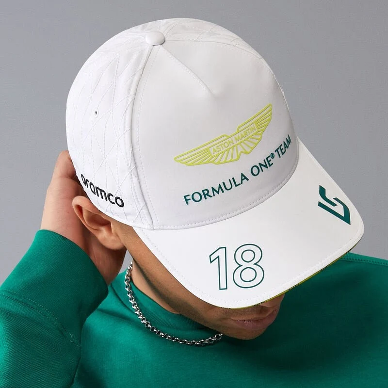Aston Martin F1 Gorra de piloto de Lance Stroll 2024 del equipo