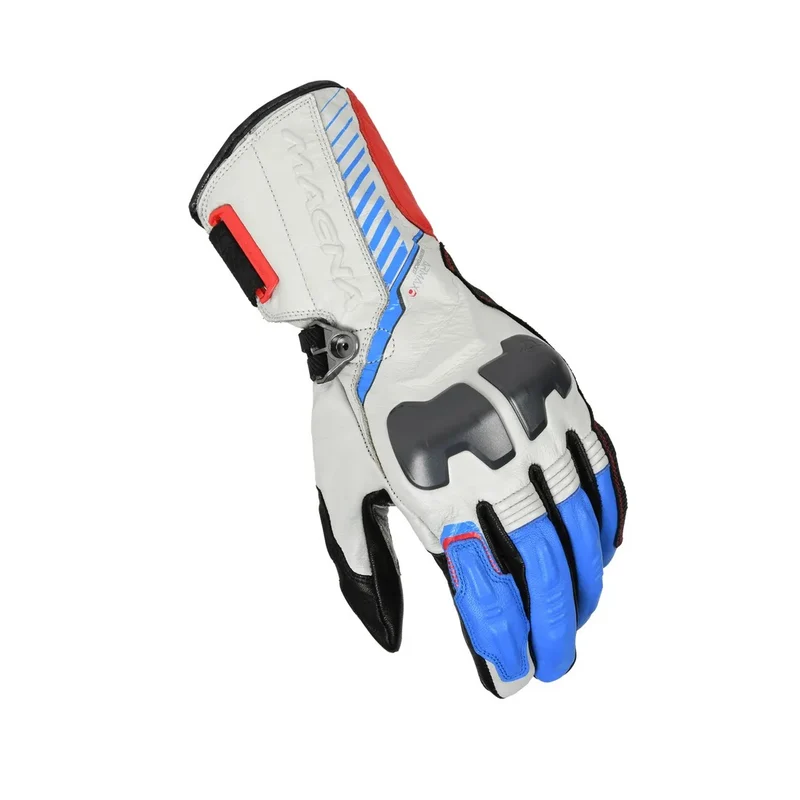 MACNA RANGO RTX DL HOMBRES GUANTES MOTO IMPERMEABLE BLANCO AZUL