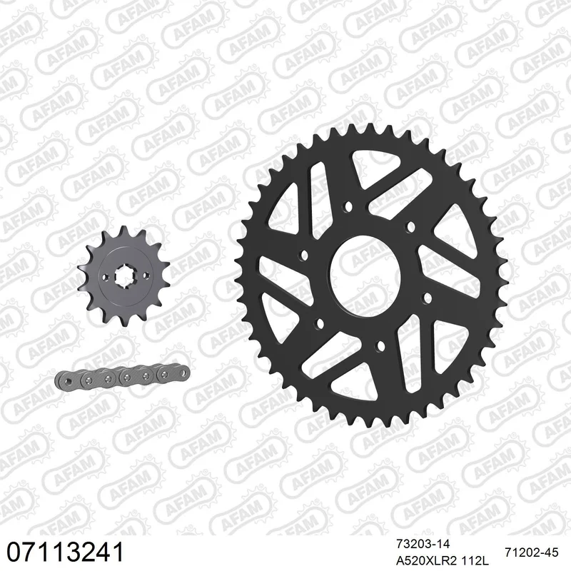 Kit chaîne AFAM KTM RC 125