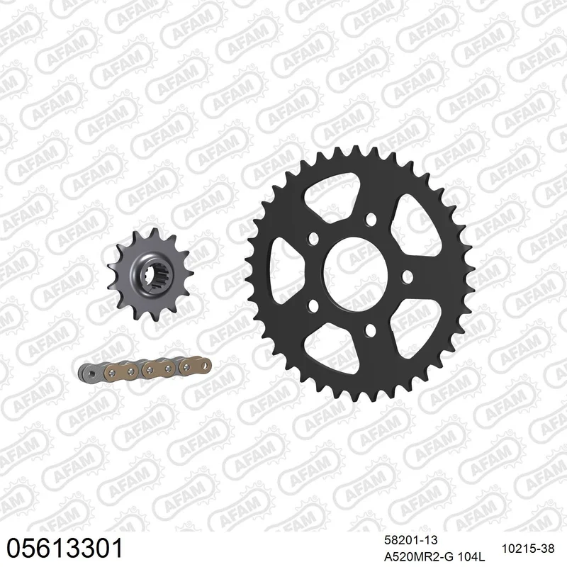 Kit chaîne AFAM Gilera MX1 / MXR 125