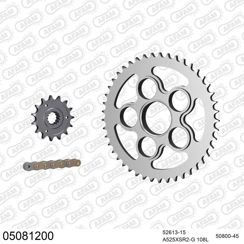 Kit chaîne AFAM Ducati Hypermotard 821