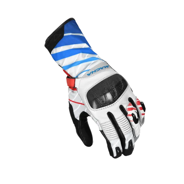 MACNA KROWN Carbono protección Hombres Guantes Rojo Blanco Azul