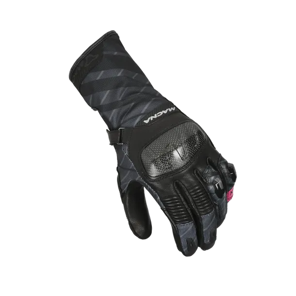 MACNA KROWN Señoras Moto Cuero Guantes Negro