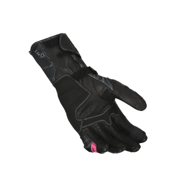 MACNA KROWN Señoras Moto Cuero Guantes Negro