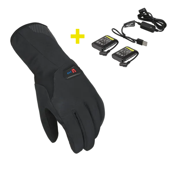 MACNA SPARK KIT Hombres Calentado Bicicleta Guantes Negro