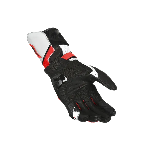MACNA PROTEGO Hombre Moto Cuero Guantes Blanco Rojo Negro