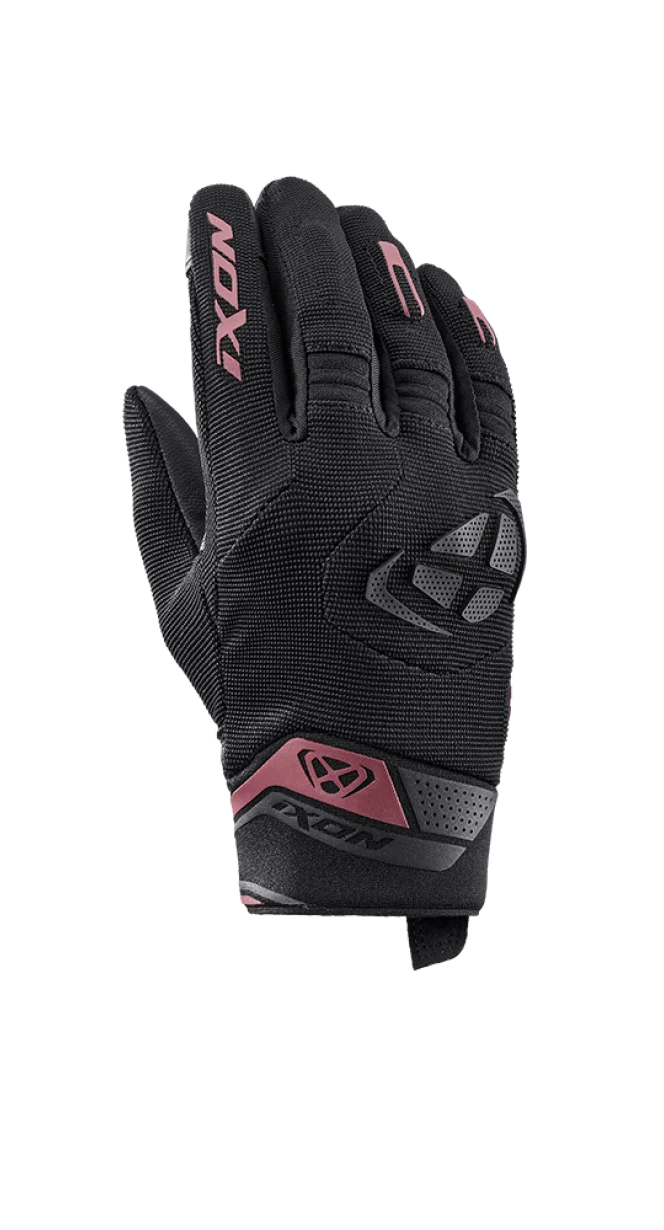 IXON MIG 2 MUJER GUANTES MOTO NEGRO BURDEOS