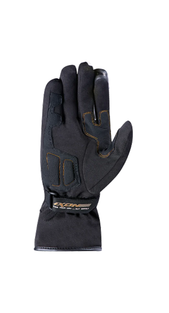 IXON PRO GLOBE MUJER CÁLIDO E IMPERMEABLE GUANTES MOTO NEGRO BLANCO DORADO