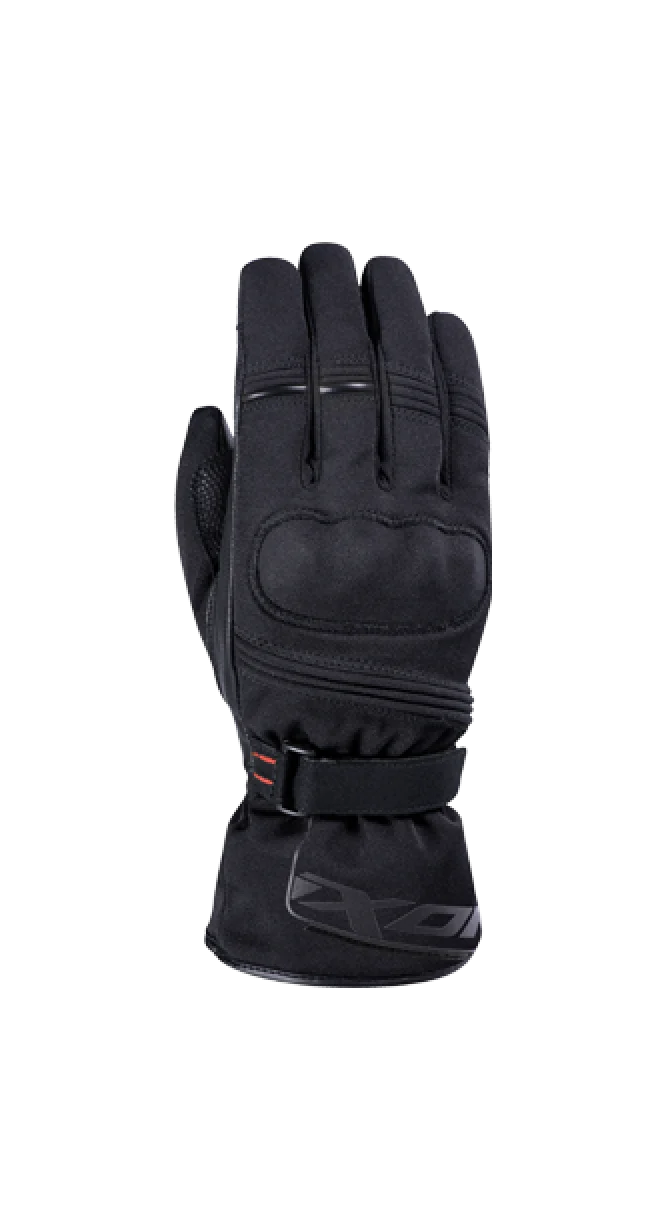 IXON PRO FIELD MUJER SOFTSHELL E IMPERMEABLE GUANTES MOTO NEGRO