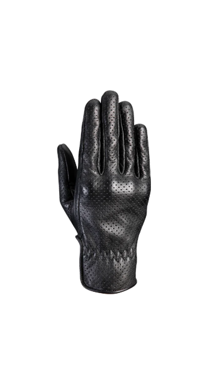 IXON RS NIZO MUJER PERFORADO GUANTES MOTO CUERO NEGRO