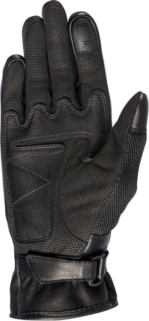 IXON RS SHINE 2 CUERO TEXTIL GUANTES MOTO MUJER NEGRO FUSHIA