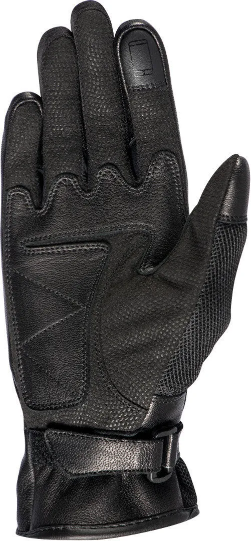 IXON RS SHINE 2 CUERO TEXTIL GUANTES MOTO MUJER NEGRO ORO