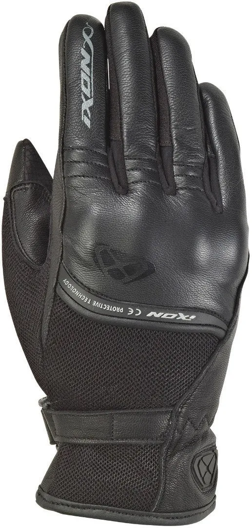 IXON RS SHINE 2 CUERO TEXTIL GUANTES MOTO MUJER NEGRO