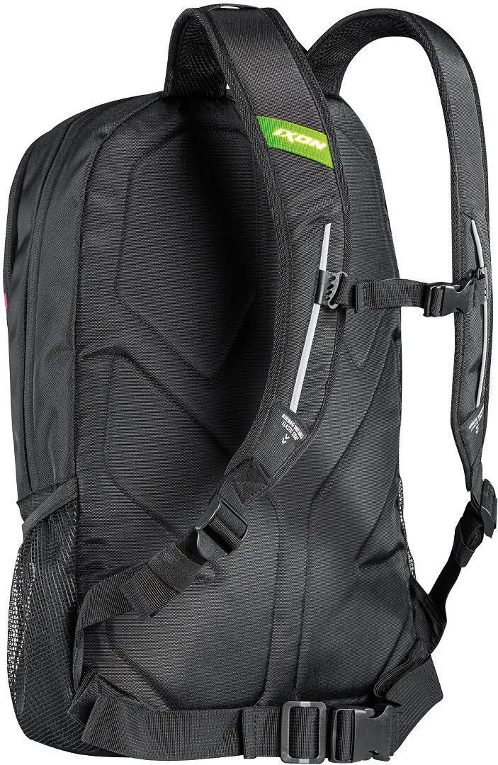 IXON R-Tension 23 Mochila Textil Moto Negro Blanco verde 23 L
