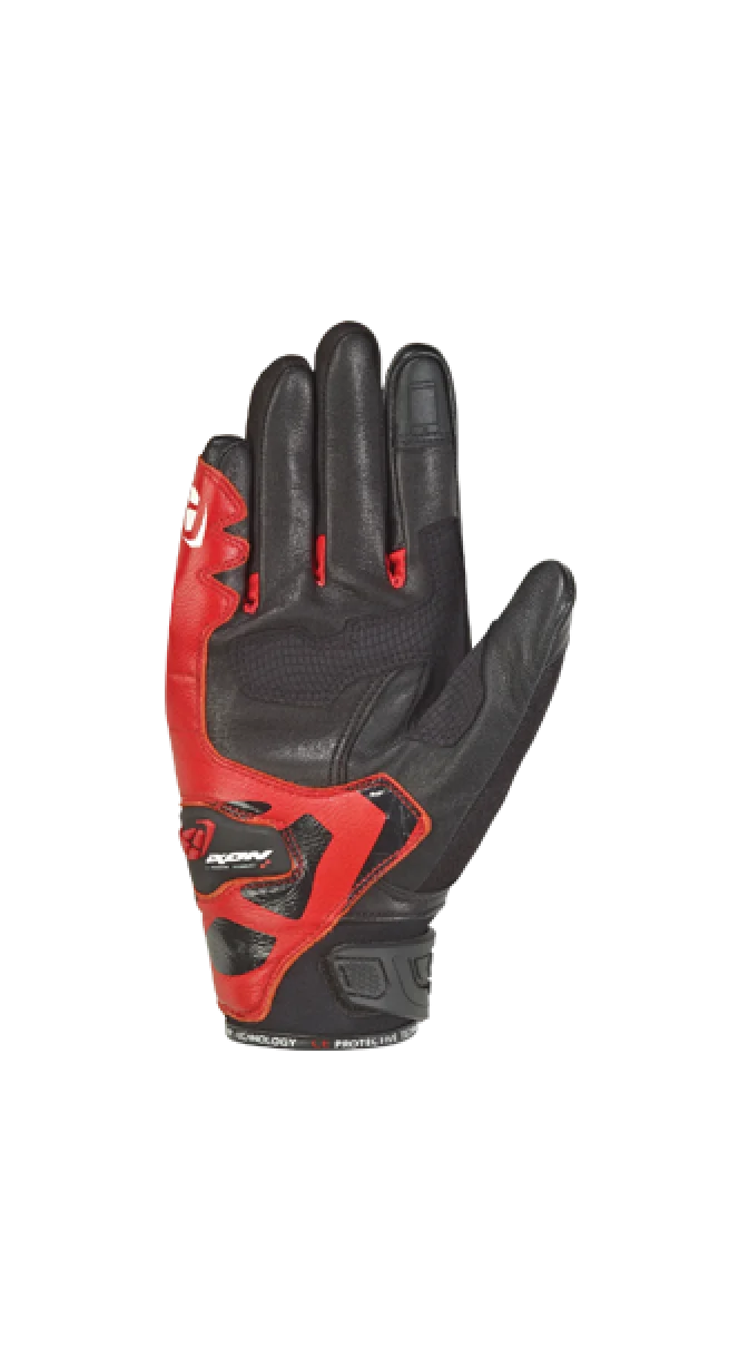 IXON RS RISE AIR hombres Roadster guantes montar negro rojo