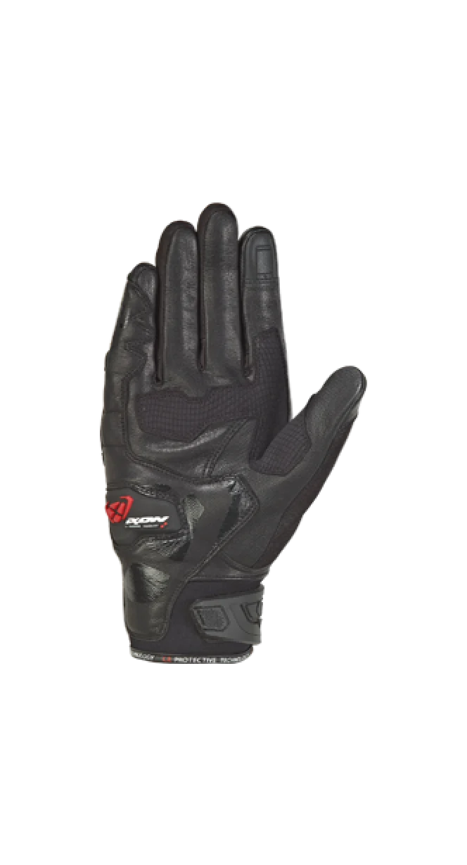 IXON RS Rise Air hombre Roadster Moto Guantes NEGRO