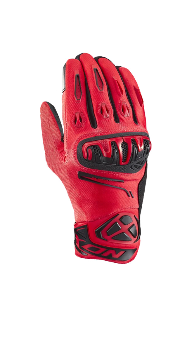 IXON Mirage Air hombres Roadster moto Guantes negro rojo