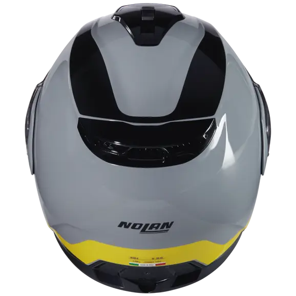 NOLAN N100-6 INCOGNITO 346 Modular Casco Grigio Giallo Nero