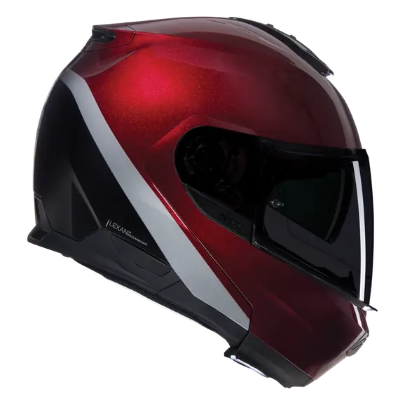 NOLAN N100-6 VERNICIATURA SPECIALE 341 ABATIBLES CASCOS ROSSO VISCERALE NERO