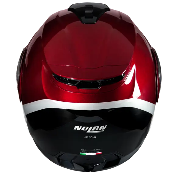 NOLAN N100-6 VERNICIATURA SPECIALE 341 ABATIBLES CASCOS ROSSO VISCERALE NERO