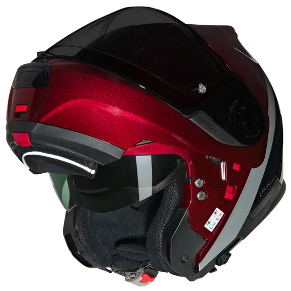 NOLAN N100-6 VERNICIATURA SPECIALE 341 ABATIBLES CASCOS ROSSO VISCERALE NERO