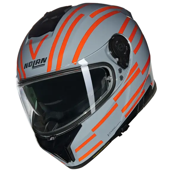 NOLAN N80-8 VELOCE 349 INTEGRALES CASCOS GRIGIO ARANCIONE