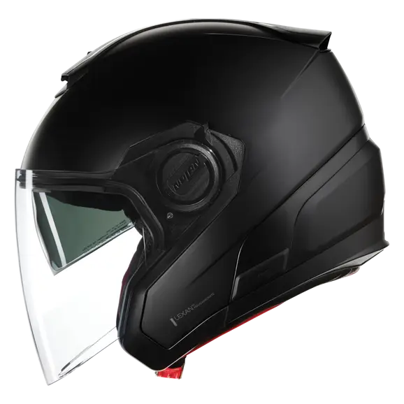 NOLAN N40-5 CLASSICO 302 Abierto Moto Casco Negro Plano