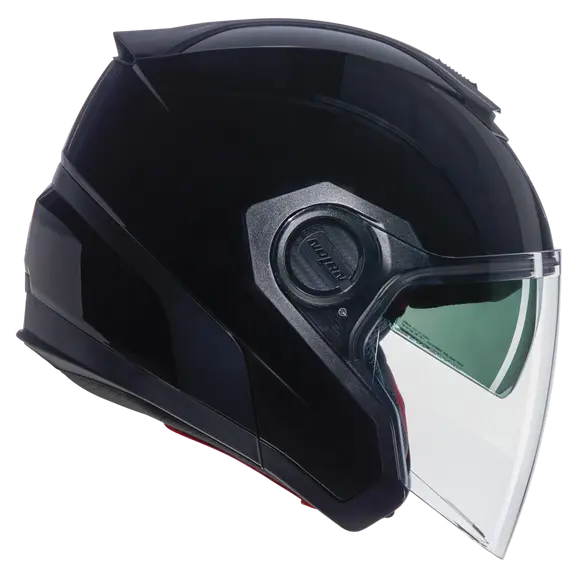 NOLAN N40-5 CLASSICO 301 Abierto Moto Casco Negro brillante