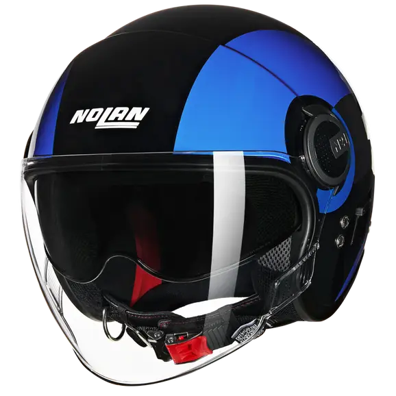NOLAN N21 Visor Bicromo 351 Nero Azul Azzurro Jet Casco