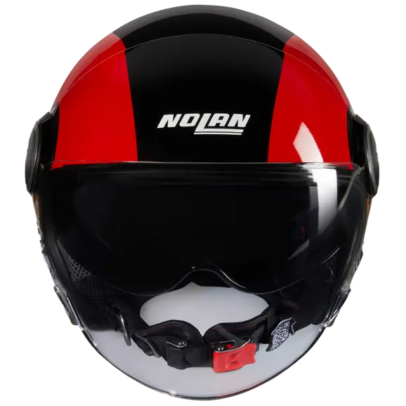 NOLAN N21 Visor Bicromo 350 cara abierta Casco Nero Rosso Arancione