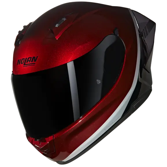 NOLAN N60-6 Sport Verniciatura Speciale 349 Deportivo Casco Rosso viscerale Nero Grigio