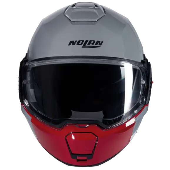 NOLAN N120-1 OMOCROMO 345 MODULAR CASCOS GRIGIO BIANCO ROSSO