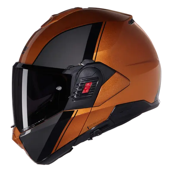 NOLAN N120-1 VERNICIATURA SPECIALE 343 MODULAR CASCOS OCRA NERO