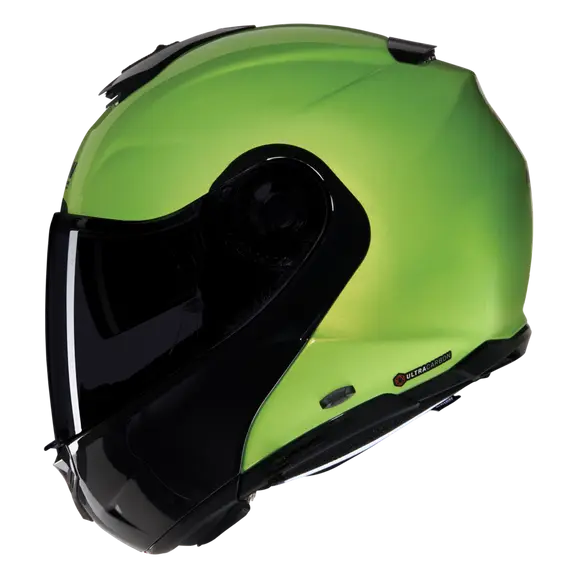 NOLAN X-1005 ULTRA CARBON MIVEDI 329 Modular Casco Verde Impulso Nero