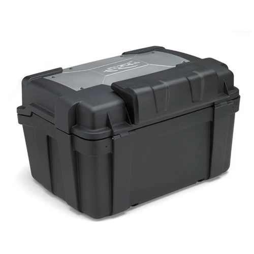 KAPPA MALETA LATERALES BASE NEGRO SOBRETAPA ALUMINIO 46LTS