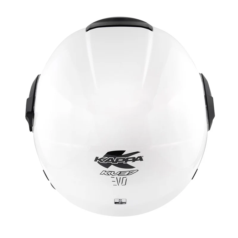 Kappa KV37M Moto Jet Casco EVO 2 Base BIANCO PIENO LUCIDO