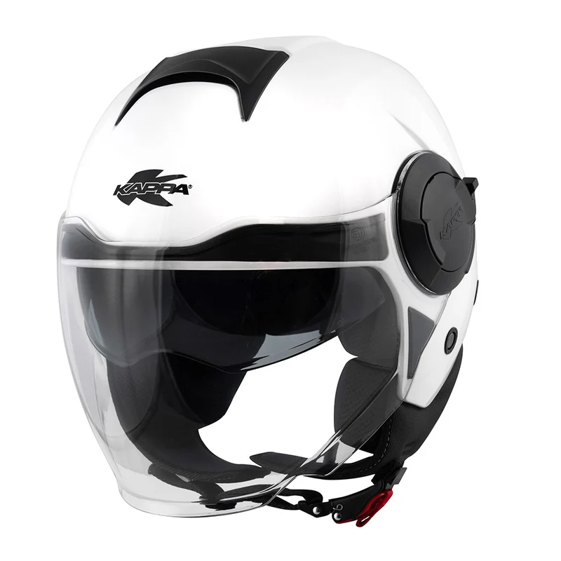 Kappa KV37M Moto Jet Casco EVO 2 Base BIANCO PIENO LUCIDO