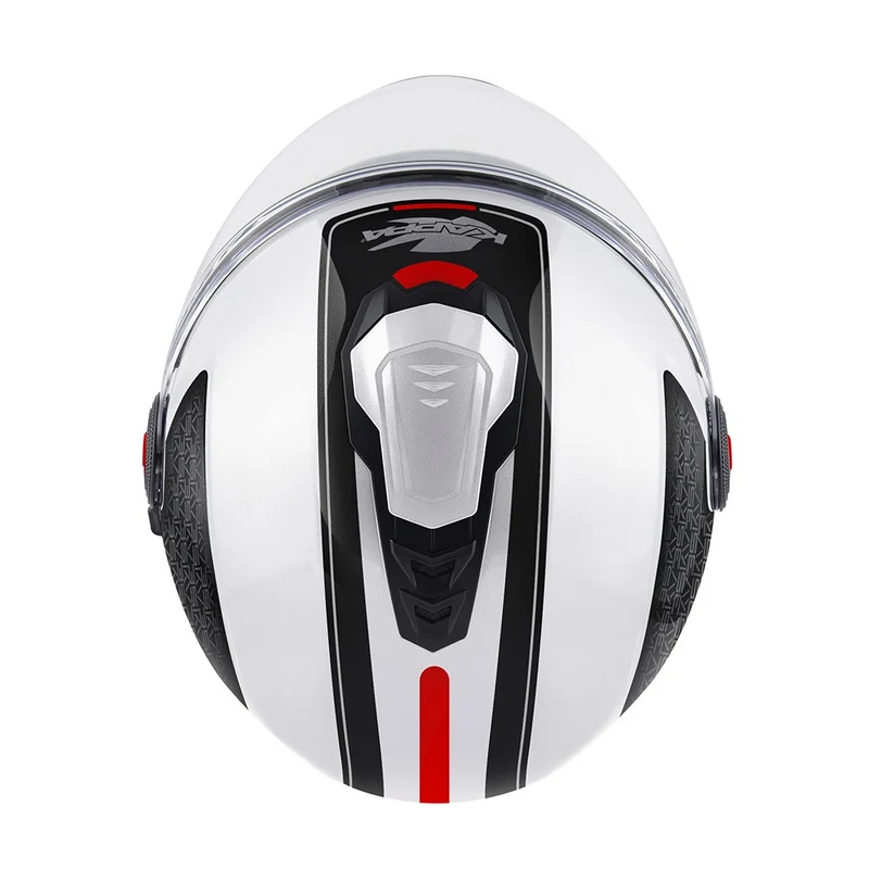 Kappa KV35 Jet Casco Graphics DEXTER BLANCO NEGRO ROJO