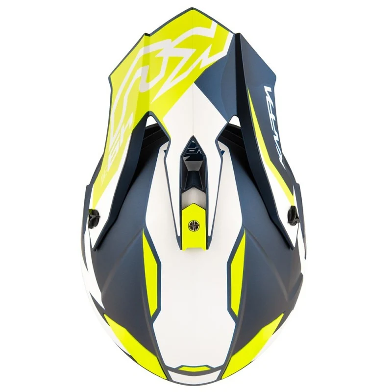 KAPPA KV49 EVO Todoterreno Motocross Blanco Azul Amarillo